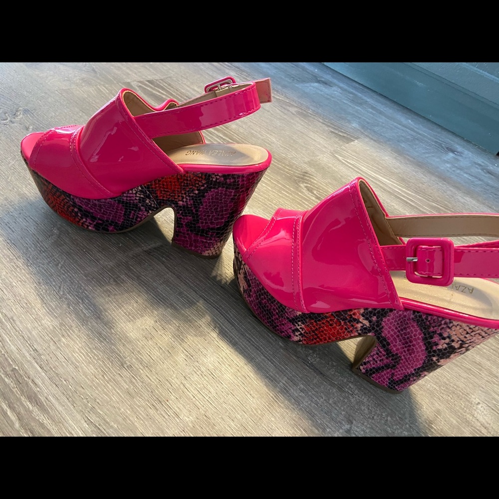 Hot Pink Azaela Wang Wedges